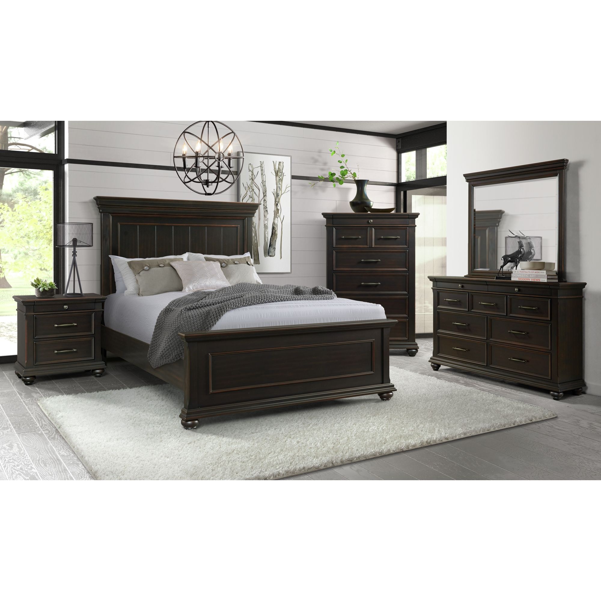 Black bed deals set furniture